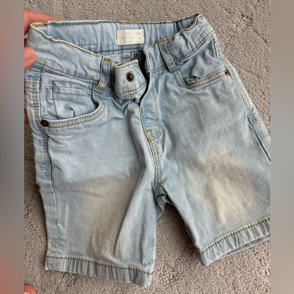 Zara baby boy washed denim 5 pocket shorts , adjustable. Sz 18-24 - Picture 1 of 4